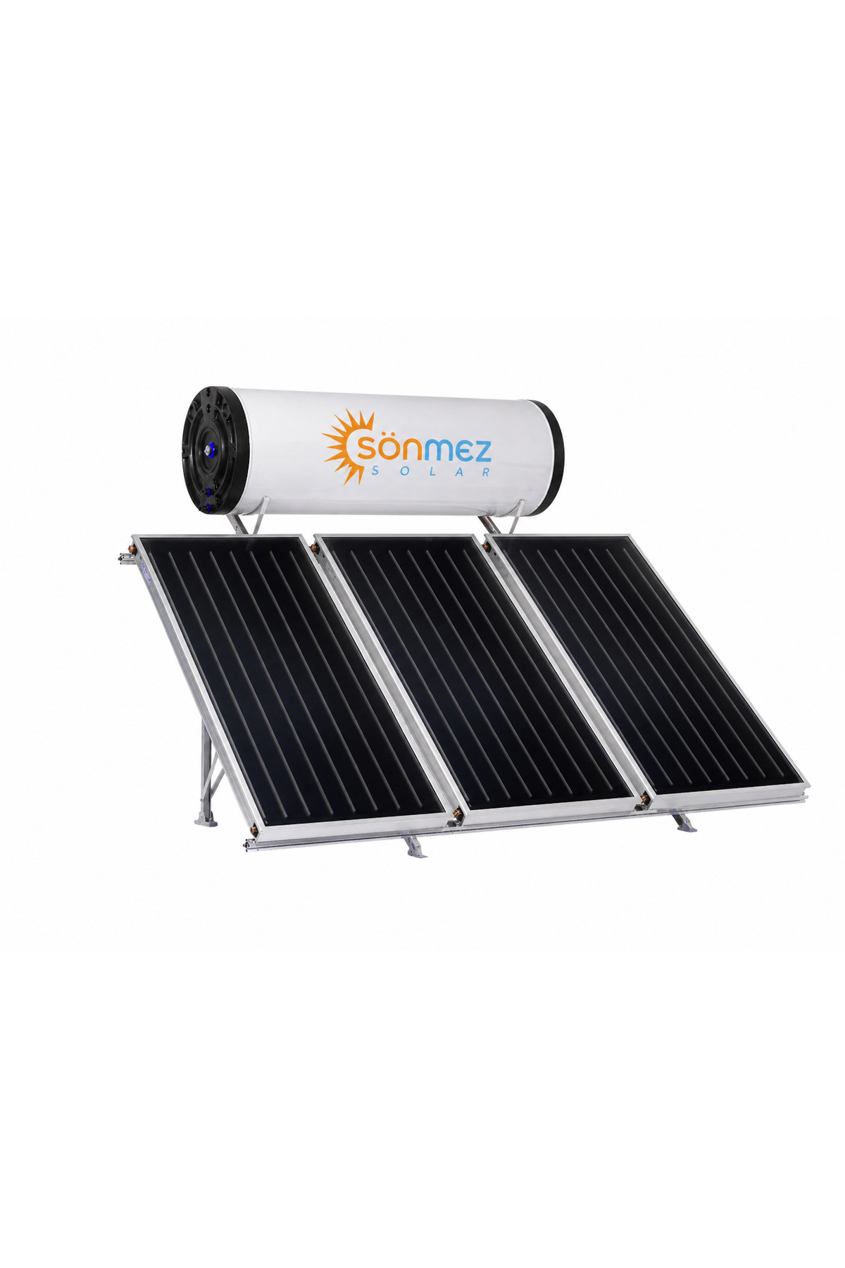 SÖNMEZ Solar 500L Emayeli Prizmatik 3L Bakır Kollektörlü Güneş Enerjili Su Isıtma Sistemi (KAPALI DEVRE BASINÇLI)
