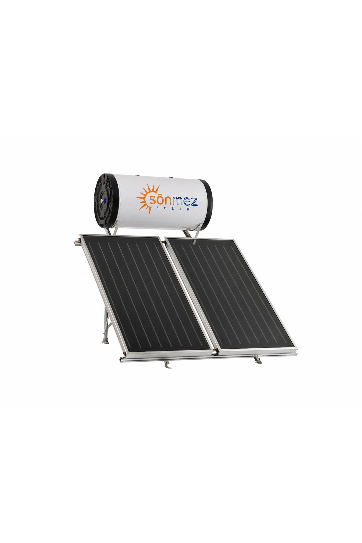 SÖNMEZ Solar 150L Emayeli Çift Bakır Kollektörlü Güneş Enerjili Su Isıtma Sistemi (KAPALI DEVRE BASINÇLI)