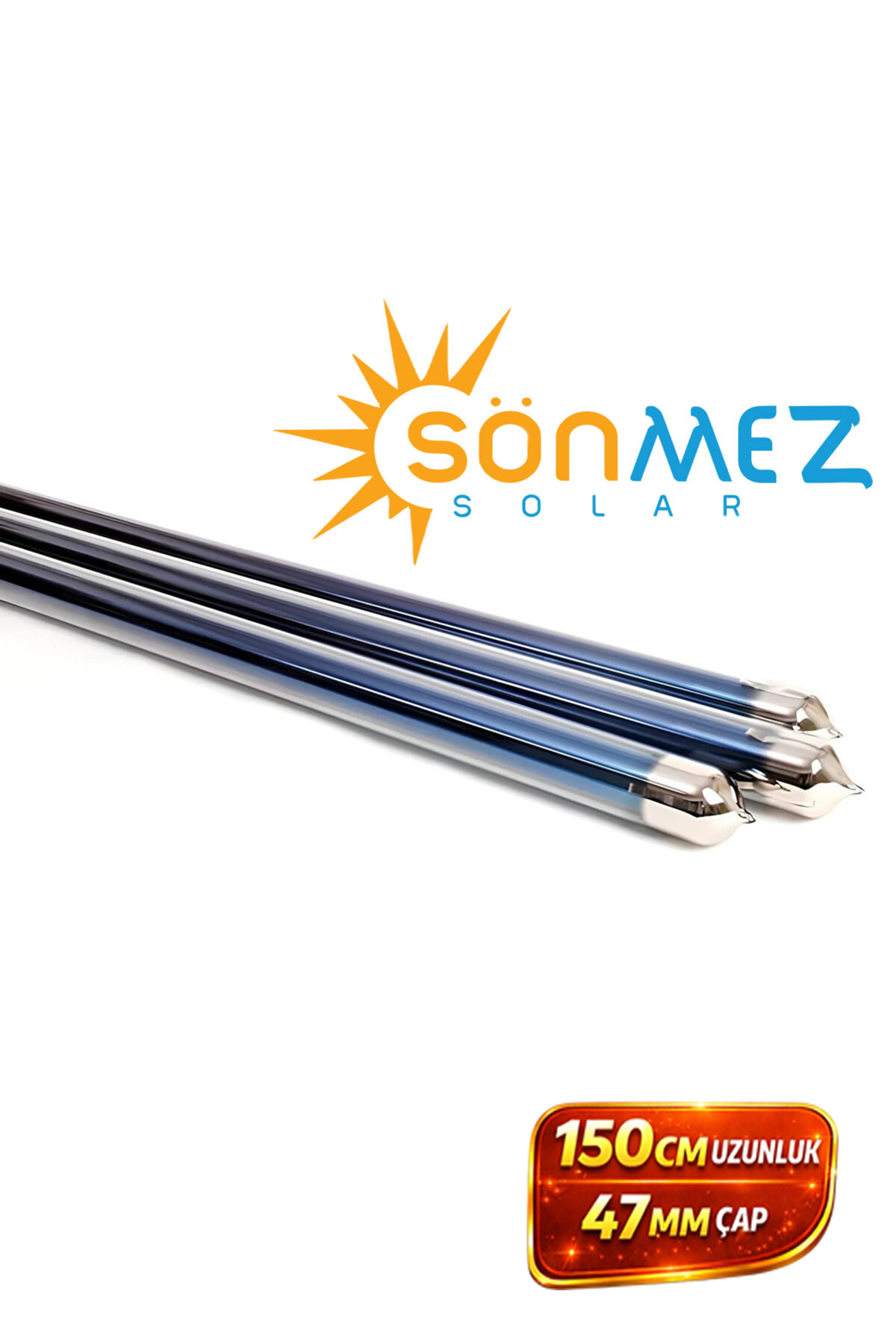 SÖNMEZ Solar 18 Adet 150 Cm Vakum Cam Tüp (VAKUM TÜPLÜ GÜNEŞ ENERJİSİ CAMI)