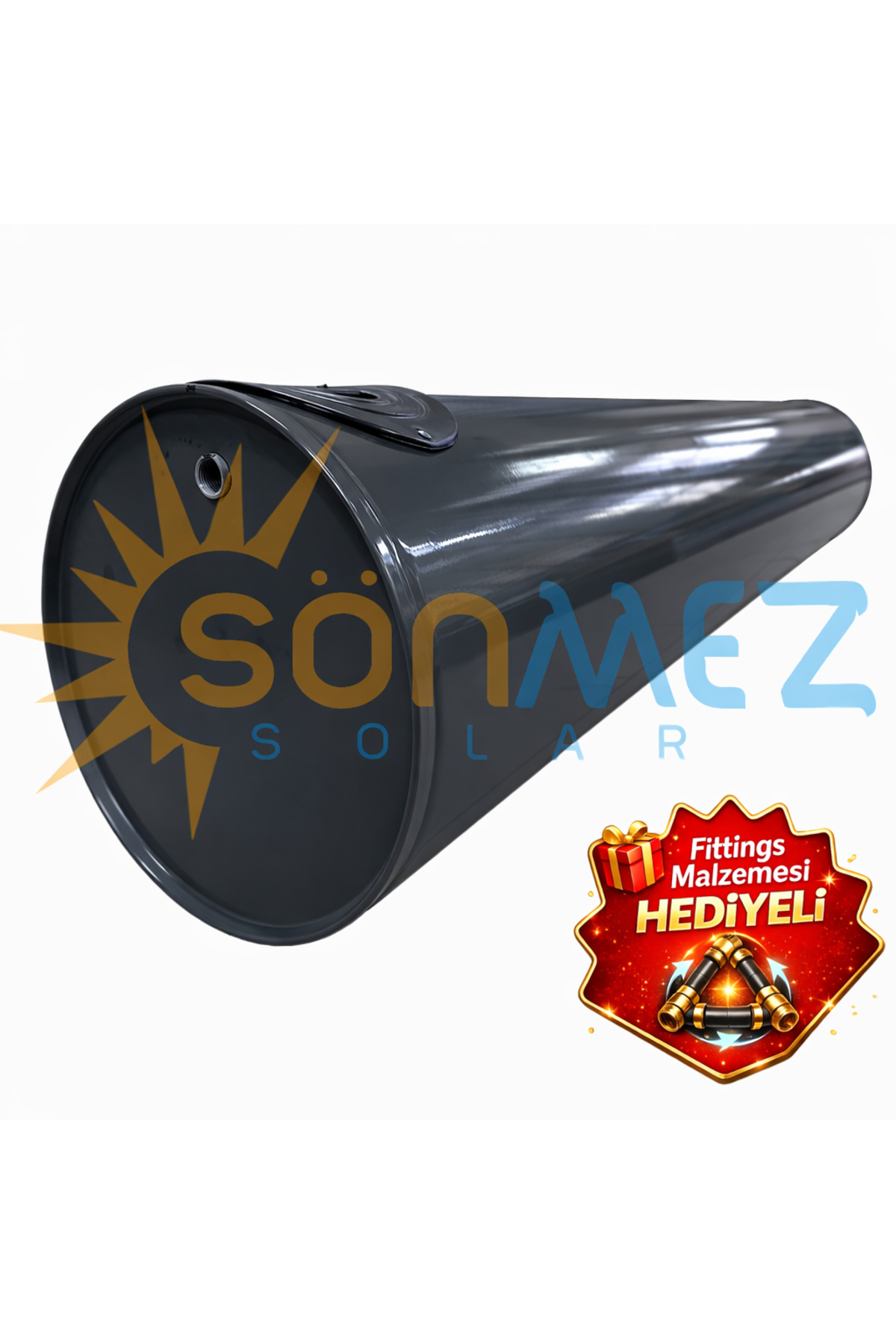 SÖNMEZ Solar Enerji Vakum Tüplü Güneş Enerji 160lt Soğuk Su Deposu (ŞAMANDIRA DEPOSU)